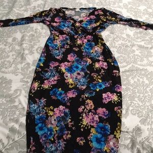 NWOT wrap floral dress